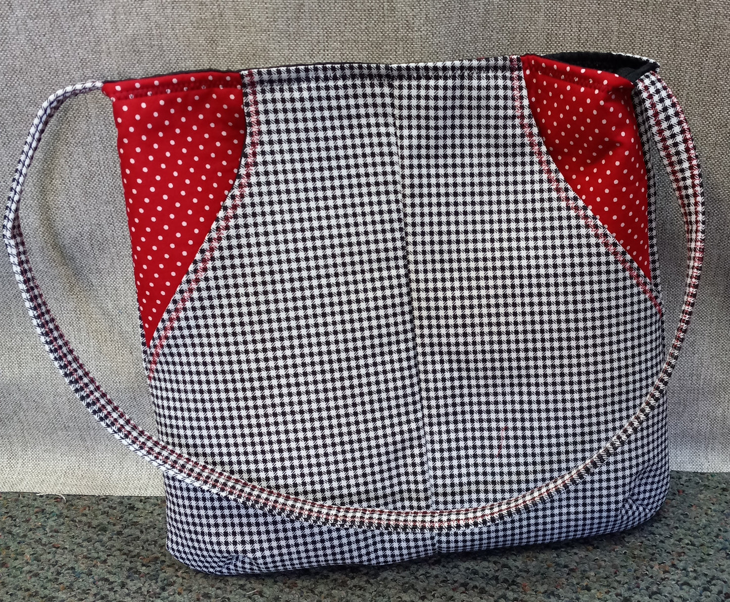 SHOULDER BAG, Houndstooth