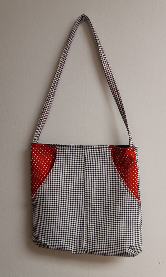 SHOULDER BAG, Houndstooth